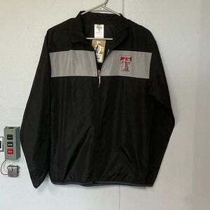 Rivalry Threads Black and Gray Texas Tech Windbreaker